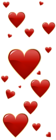 Valentine Red Hearts PNG Clipart
