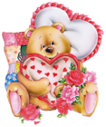 Valentine Teddy Bear PNG Clipart Picture
