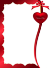 Valentines Day Decorative Ornament for Frame PNG Clipart Picture