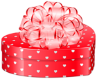 Valentines Day Heart Gift Box with Bow PNG Clipart Picture