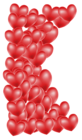 Valentines Day Red Hearts Decor PNG Clipart