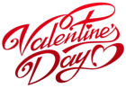 Valentines Day Text Decor PNG Clipart