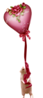 Vday Balloon with Cute Mouse PNG Picture