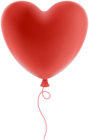 Vday Heart Balloon Red PNG Clipart