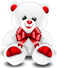 White Teddy Bear PNG Clipart Picture