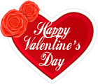 Happy Valentine's Day Heart PNG Clip Art | Gallery Yopriceville - High ...