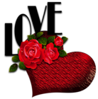 Heart with Rose Clipart | Gallery Yopriceville - High-Quality Free ...