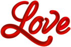 Red Love Text Clip Art Image | Gallery Yopriceville - High-Quality Free ...