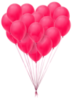 Valentine's Day Balloons Transparent PNG Clip Art Image | Gallery ...