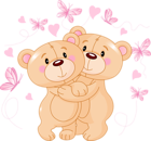 Valentine Teddy Bears with Butterflies PNG Clipart Picture | Gallery ...