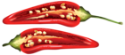 Half Red Chili Pepper PNG Clip Art Image