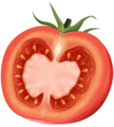 Tomato Half PNG Transparent Clip Art Image