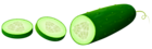 Transparent Sliced Cucamber PNG Clipart Picture