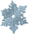 3D Snowflake PNG Clipart
