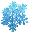 3D Snowflake PNG Clipart Image