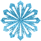 Blue Shining Snowflake PNG Clipart