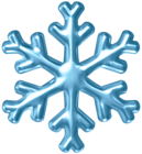 Blue Snowflake PNG Clipart
