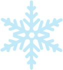 Blue Snowflake Shape PNG Clipart