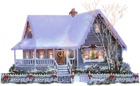 Christmas House PNG Clipart