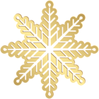 Gold Snowflake PNG Clip Art Image