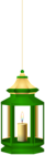 Green Hanging Lantern PNG Clipart