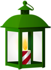 Green Winter Lantern PNG Clipart