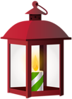 Red Winter Lantern PNG Clipart