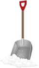 Shovel with Snow PNG Clipart