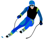 Skier Clip Art Image