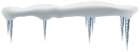 Snow and Icicles Clip Art Image