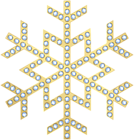 Snowflake Gold Transparent Clip Art