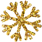 Snowflakes Gold PNG Clip Art Image