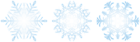 Snowflakes Set Clip Art Image
