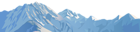 Snowy Mountain Transparent Clip Art Image