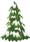 Snowy Pine Tree PNG Clipart Image