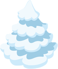 Snowy Tree Clip Art Image