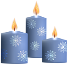 Winter Candles Transparent PNG Clip Art