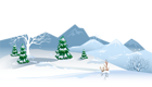 Winter Ground with Snow PNG Clipart Image