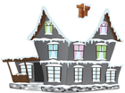 Winter House Grey PNG Clipart