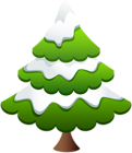 Winter Pine Tree Clip Art Image