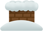 Winter Snowy Chimney PNG Clipart