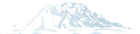 Winter Snowy Mountain PNG Clip Art Image