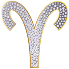 Aries Zodiac Sign Silver PNG Clip Art Image