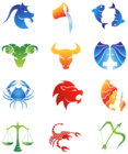 Colourful Zodiac Signs Set PNG Clipart Image