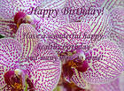 Happy Birthday Card with Orchids