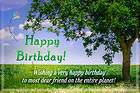 Happy Birthday Card with Tree