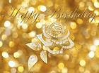 Happy Birthday Gold Card