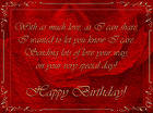 Happy Birthday Red Greeting Card