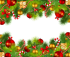 Beautiful Transparent PNG Christmas Photo Frame