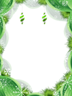 Christmas Green Frame PNG Clipart Image